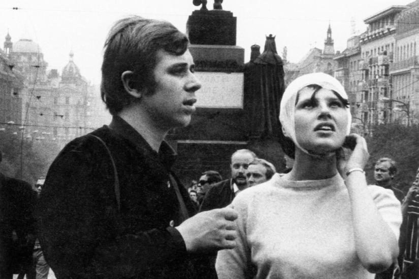 Photo credit: Prague during the 1968 invasion, captured by Paul Goldsmith