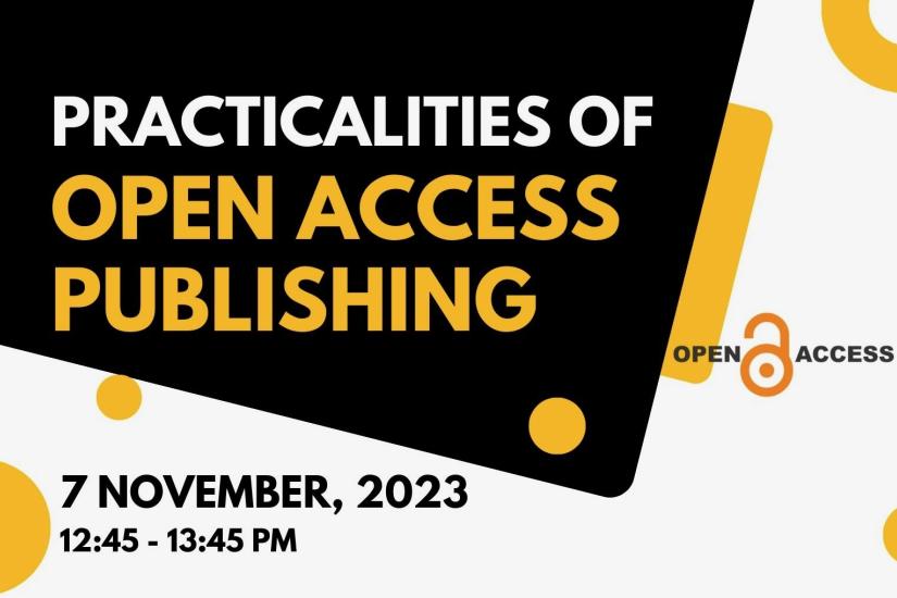 Practicalities of Open Access Publishing session