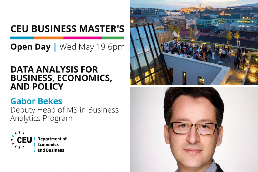 CEU Business Masters Open Day: Data Analysis for Business, Economics, and Policy 