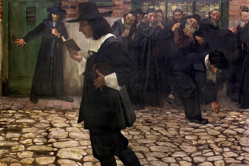 Painting Excommunicated Spinoza by Hirszenberg