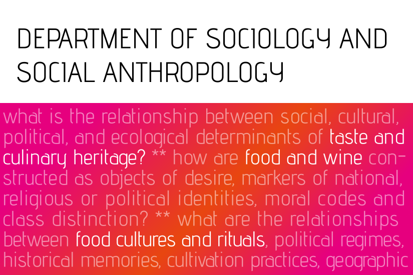 sociology and social anthropology open class