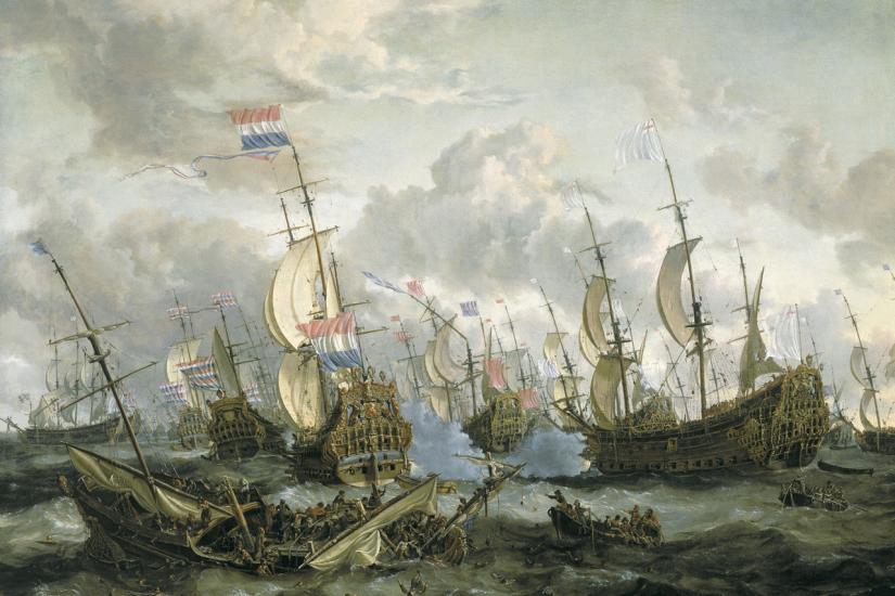 Abraham Storck, The Four Days&#039; Battle, June 1666
